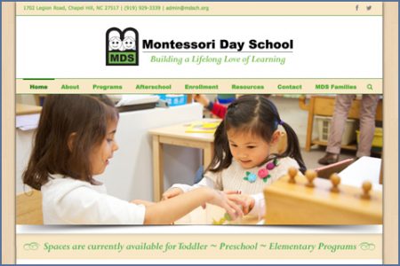 MONTESSORI DAY SCHOOL WEBSITE