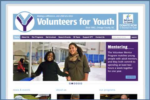 VOLUNTEERS FOR YOUTH WEBSITE