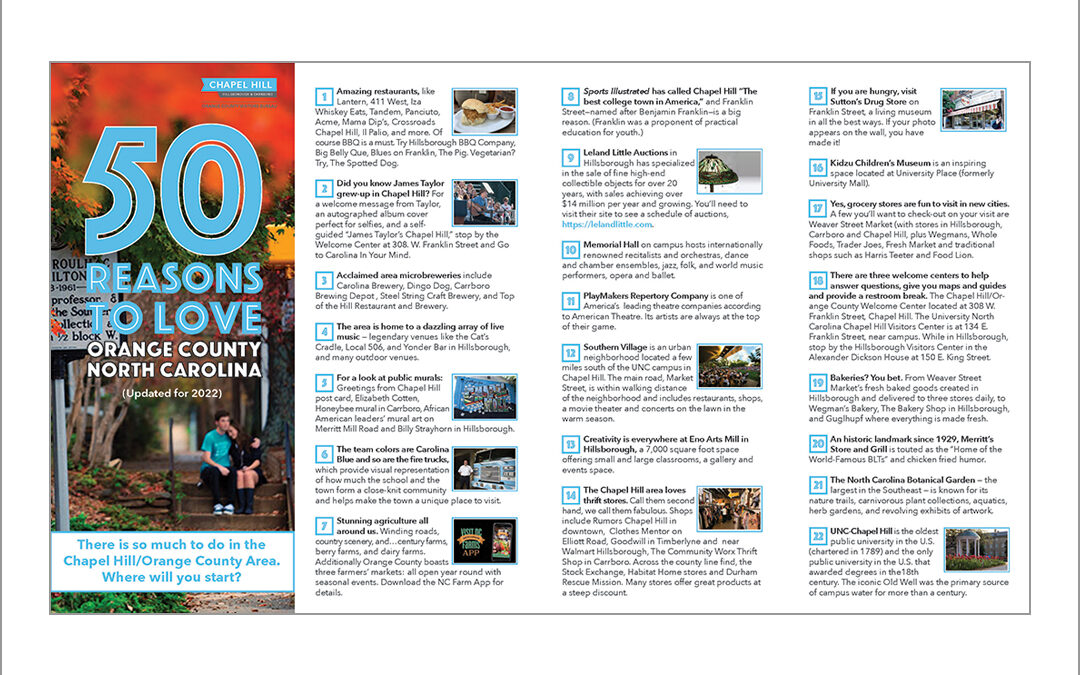 50 Reasons to Love Orange County Brochure