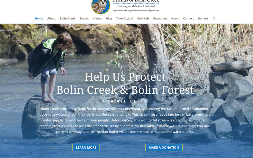 Friends of Bolin Creek Website
