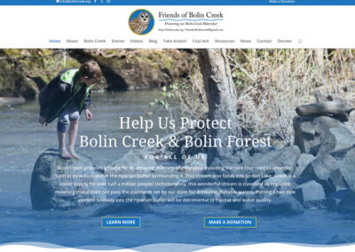 Friends of Bolin Creek Website
