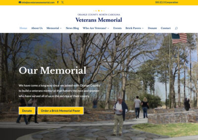 Orange County Veterans Memorial Website