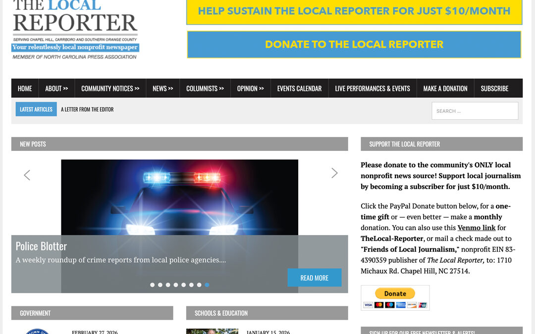 The Local Reporter Website